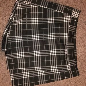 plaid skirt
